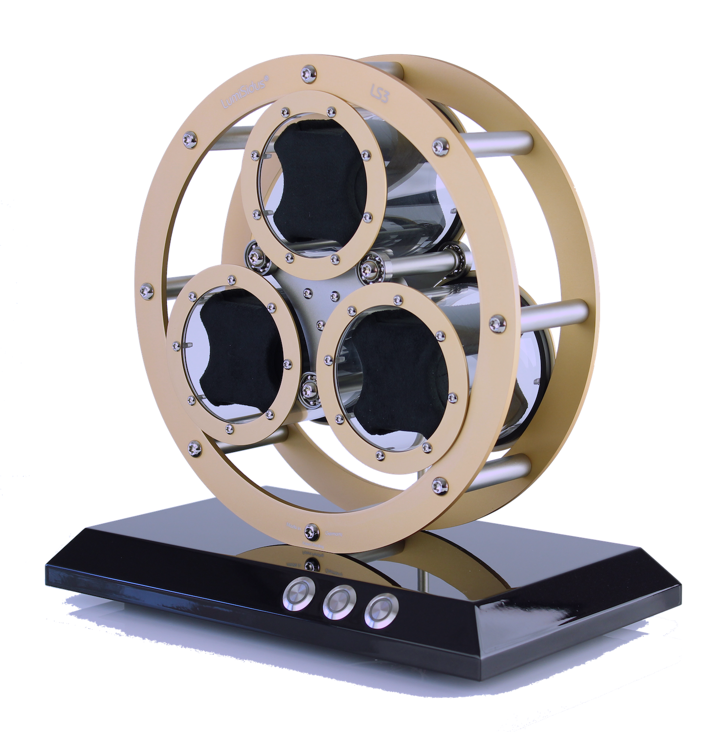 LumiSidus LS3 Trio Gold Watch Winder