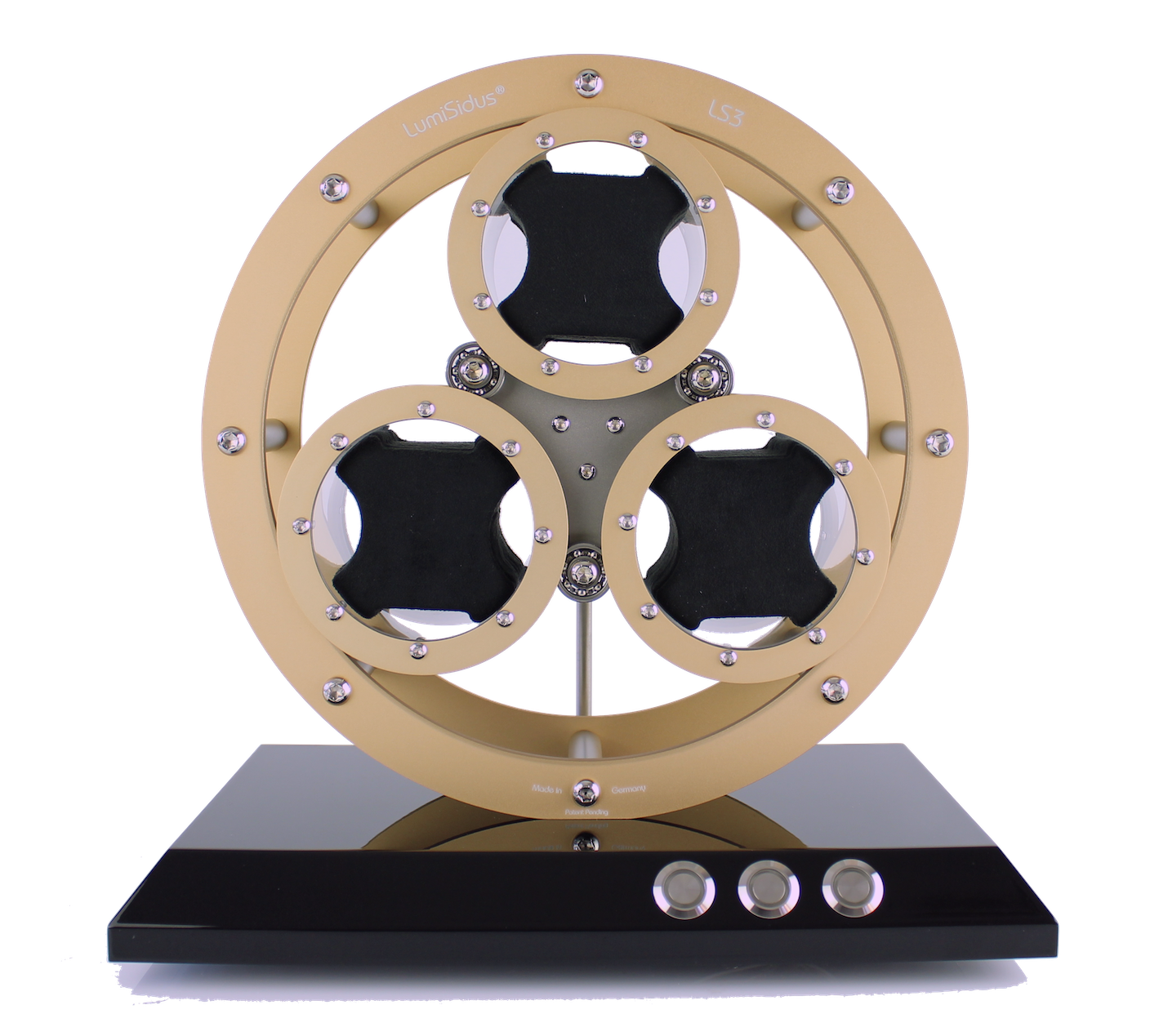 LumiSidus LS3 Trio Gold Watch Winder