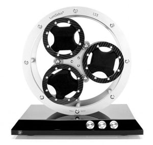 LumiSidus 3 Stainless Steel Carbon Watch Winder front