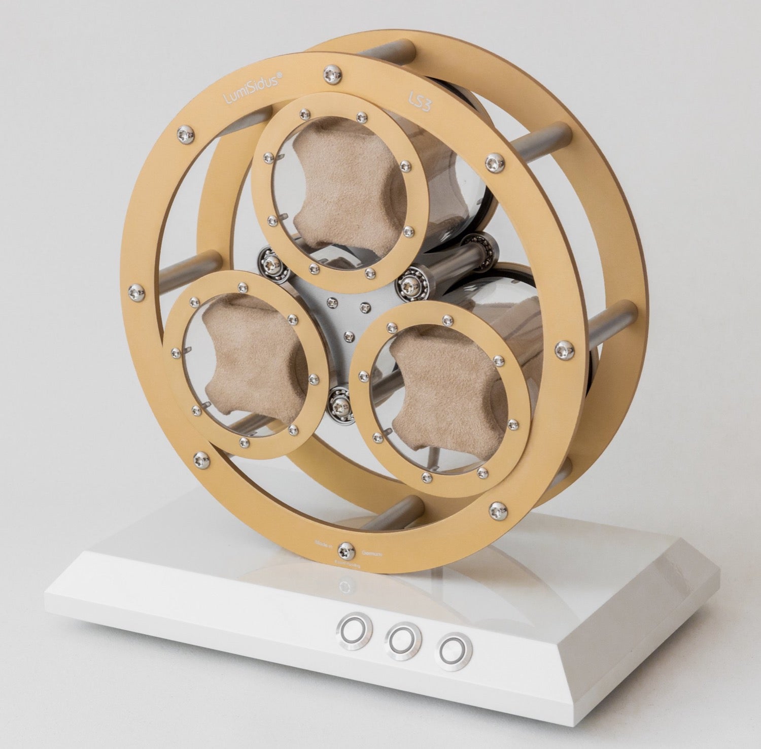 LumiSidus LS3 Trio Gold Watch Winder